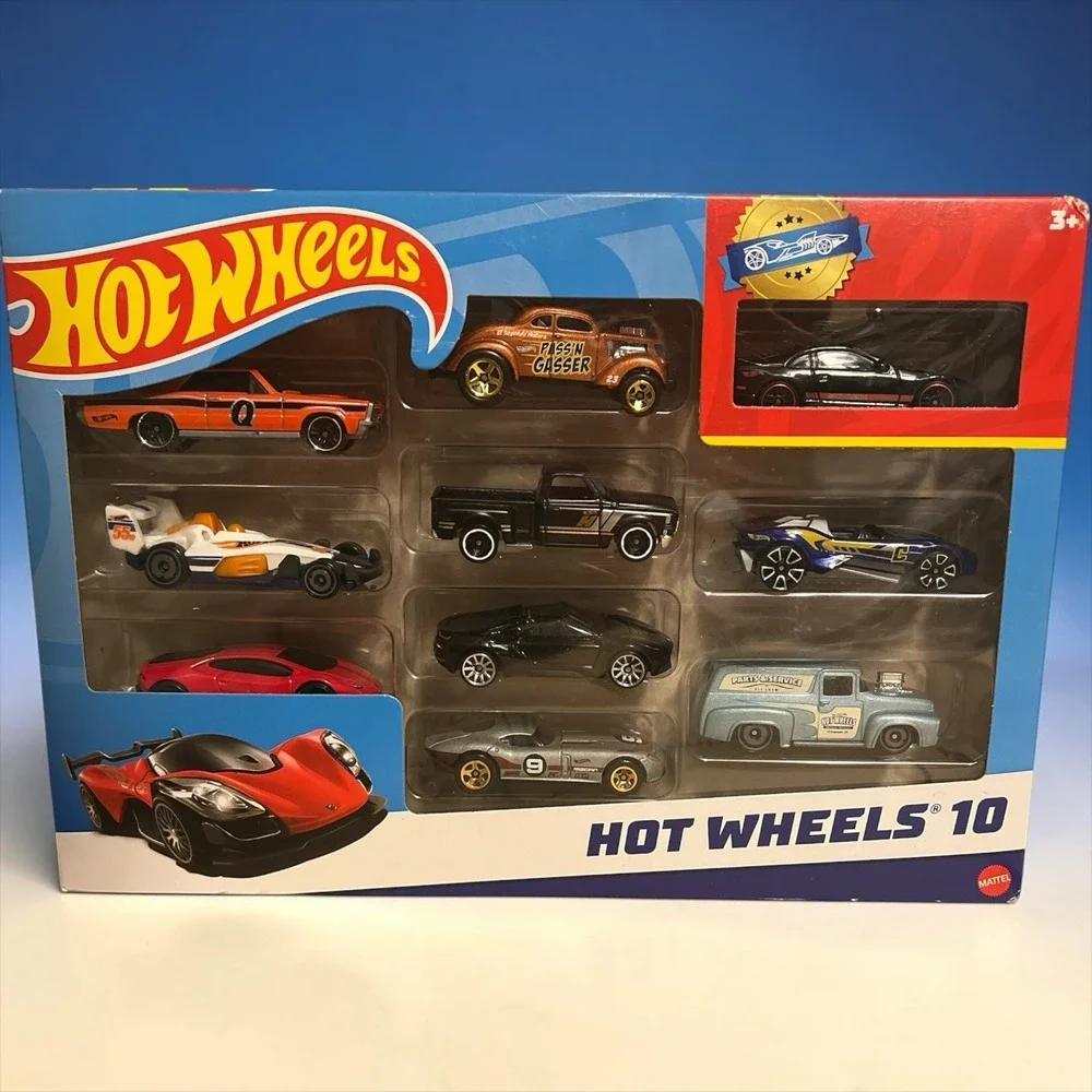 Hot Wheels 10-Car Gift Pack Die-Cast Vehicle Set Mattel‎ NIB